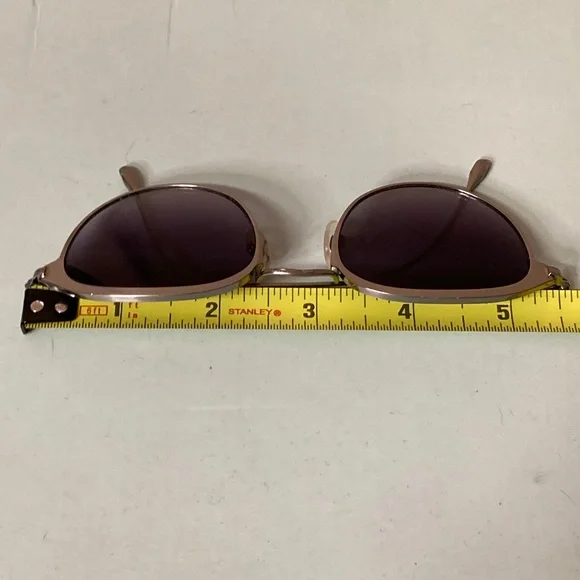 Sama Titanium Sunglasses Silvertone Frame Round Lenses Grey Excellent Condition Sama Titanium Sunglasses Silvertone Frame Round Lenses Grey  main image 4